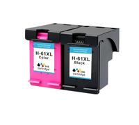 DEFIYAN Compatible Ink Cartridge Compatible With 61XL 61 4500 4502 5530 1050 2050 3050 3054 3000 1000 1050 Printers(1BLACK 1COLOR)