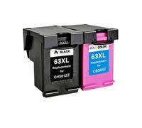 DEFIYAN Compatible Ink Cartridge Compatible With 63 63XL Compatible With Deskjet 1112 2130 2132 3630 Officejet 3830 4650 4652 4516 4512 4520(1 SET)
