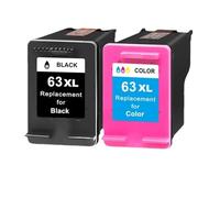 DEFIYAN Compatible Ink Cartridge Compatible With 63XL 63 1110 2130 2131 2132 3630 5220 5230 5252 Printers(ONE SET)