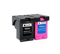 DEFIYAN Compatible Ink Cartridge Compatible With 650 650XL Compatible With Deskjet 1015 4510 4515 4516 4518 4640 4646 4648 2645 3515 4645 Printers(1SET)