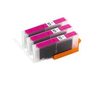 DEFIYAN Compatible Ink Cartridge Compatible With 670 671 PGI670XL CLI671XL Compatible With MG7760 MG7765 MG7766 TS5060 TS6060 TS8060 TS9060(3pcs Magenta)