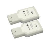 DEFIYAN Compatible Ink Cartridge Compatible With 728 With Chip Compatible With T730 T830 Printer Pigment Ink Compatible With Black And Dye Compatible With Color T730 T830 F9J68A(2PCS-2BK)