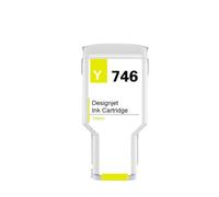 DEFIYAN Compatible Ink Cartridge Compatible With 746 P2V82A P2V83A P2V80A P2V78A Compatible With DesignJet Z6 And Z9 Large Format Printers(HP-746-Y-300ML)