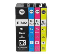 DEFIYAN Compatible Ink Cartridge Compatible With 802 802XL T802 WorkForce EC4020 EC4030 EC4040 Refurbish printer(1SET)