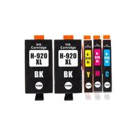 DEFIYAN Compatible Ink Cartridge Compatible With 920 XL 920 Compatible With Officejet 6000 6500 Wireless 6500A 7000 7500 7500A Printer(2BK-1C-1M-1Y)