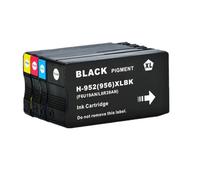 DEFIYAN Compatible Ink Cartridge Compatible With 952XL 956XL Compatible With OfficeJet Pro 7720 8210 8216 8715 8702(BKCMY-4COLORS)