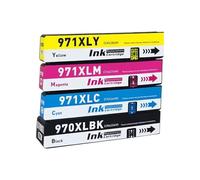 DEFIYAN Compatible Ink Cartridge Compatible With 970XL 971XL Compatible With Officejet Pro X451dn X451dw X551 X476dw X476dn X576dw Mono MFP(A SET 4pieces)