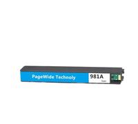 DEFIYAN Compatible Ink Cartridge Compatible With 981 981A Compatible With PageWide Enterprise Color 556xh 586dn 586f E58650dn E55650 Printer(1PCS- CYAN)