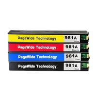 DEFIYAN Compatible Ink Cartridge Compatible With 981 981A Compatible With PageWide Enterprise Color 556xh 586dn 586f E58650dn E55650 Printer(1 SET (4 PCS))