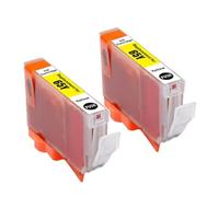 DEFIYAN Compatible Ink Cartridge Compatible With CLI65 CLI 65 CLI-65 Compatible With Pro 200 Printer Color Inkjet(2 PCS YELLOW)