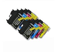 DEFIYAN Compatible Ink Cartridge Compatible With DCP J140W 145C 165C 185C 195C 197C Works With LC38 LC11 LC61 LC63 LC65 LC67 LC980 LC1100 LC990(2 SETS)