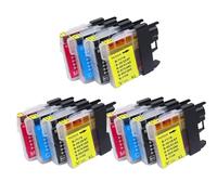 DEFIYAN Compatible Ink Cartridge Compatible With DCP Series DCP-J140W DCP-145C DCP-165C DCP-185C DCP-195C DCP-197C Models Compatible With LC38 LC11 LC61 LC63 LC65 LC67 LC980 LC1100 LC990(3 SET)