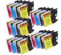 DEFIYAN Compatible Ink Cartridge Compatible With DCP Series DCP-J140W DCP-145C DCP-165C DCP-185C DCP-195C DCP-197C Models Compatible With LC38 LC11 LC61 LC63 LC65 LC67 LC980 LC1100 LC990(5 SET)