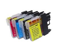 DEFIYAN Compatible Ink Cartridge Compatible With DCP Series Including Models J140W J145C J165C J185C J195C J197C Compatible With LC38 LC11 LC61 LC63 LC65 LC67 LC980 LC1100 LC990(1 SET)