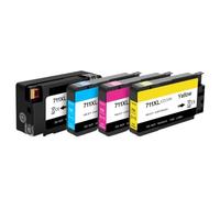 DEFIYAN Compatible Ink Cartridge Compatible With DesignJet T120 T520 T525 With Stable Chip Replacement Compatible With 711 711XL(KCMY)