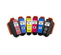 DEFIYAN Compatible Ink Cartridge Compatible With E-312XL T312XL E-314XL T314XL Compatible With Expression Photo XP-8500 XP-15000(KCMY-LC-LM (6 PCS))