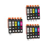 DEFIYAN Compatible Ink Cartridge Compatible With HP564 Series Compatible With D7560 D5510 5511 5512 5514 5515 5520 5522 5525 6510 B109n B110a Printers(3 SETS(15PCS))