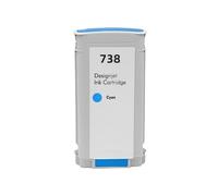 DEFIYAN Compatible Ink Cartridge Compatible With HP738 738 Ink 676M6A 676M7A 676M8A 498N8A Compatible With DesignJet T950 T850 Printers(130ML - C)