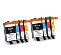 DEFIYAN Compatible Ink Cartridge Compatible With HP903XL 907XL Compatible With Officejet Pro 6960 Series 6961 6963 6964 6965 6966 6968 6970 6971 6974 6975 6976 6978 6979(2 set 8 colors)