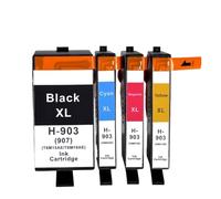 DEFIYAN Compatible Ink Cartridge Compatible With HP903XL 907XL Compatible With Officejet Pro 6960 Series 6961 6963 6964 6965 6966 6968 6970 6971 6974 6975 6976 6978 6979(One set 4colors)