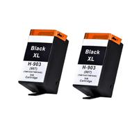 DEFIYAN Compatible Ink Cartridge Compatible With HP903XL 907XL Compatible With Officejet Pro 6960 Series 6961 6963 6964 6965 6966 6968 6970 6971 6974 6975 6976 6978 6979(2 pcs Black)