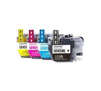 DEFIYAN Compatible Ink Cartridge Compatible With LC431 LC431XL Compatible With DCP-J1050DW DCP-J1140DW MFC-J1010DW Printers(1SET LC431XL)