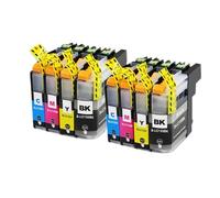 DEFIYAN Compatible Ink Cartridge Compatible With MFC-J245 MFC-J470DW MFC-J475DW MFC-J650DW MFC-J870DW MFC-J4410DW With Full Ink 4Color LC133(2 SET)