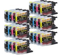 DEFIYAN Compatible Ink Cartridge Compatible With MFC Printers Models J6910CDW J6710CDW J840N Compatible With LC12 LC40 LC71 LC73 LC75 LC400 LC1220 LC1240(6SET)