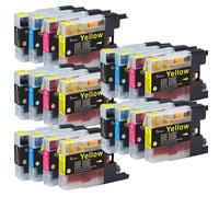DEFIYAN Compatible Ink Cartridge Compatible With MFC Printers Models J6910CDW J6710CDW J840N Compatible With LC12 LC40 LC71 LC73 LC75 LC400 LC1220 LC1240(5SET)