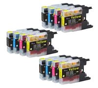 DEFIYAN Compatible Ink Cartridge Compatible With MFC Printers Models J6910CDW J6710CDW J840N Compatible With LC12 LC40 LC71 LC73 LC75 LC400 LC1220 LC1240(3 SET)