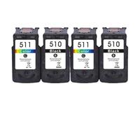 DEFIYAN Compatible Ink Cartridge Compatible With PG510 CL511 PG 510XL CL 511XL Compatible With IP2700 MP230 MP240 MP250 MP260 MP270 MP280(2 BK 2 COLOR)
