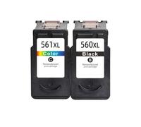 DEFIYAN Compatible Ink Cartridge Compatible With PG560 PG560XL PG-560 PG 560 CL 561 Compatible With TS5350 TS5351 TS5352 TS5353 Printers(1SET 2COLORS)
