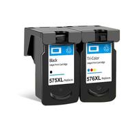 DEFIYAN Compatible Ink Cartridge Compatible With PG575 CL576 Compatible With TS3550i TS3551i TR4750i TR4751i Printers(1SET PG575 576)