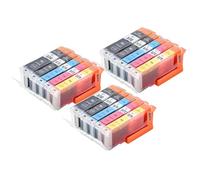 DEFIYAN Compatible Ink Cartridge Compatible With PGI 570XL CLI 571XL Compatible With TS5050 TS5051 TS5053 TS5055 TS6050 TS6051 TS6052(3set 15colors)