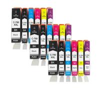 DEFIYAN Compatible Ink Cartridge Compatible With PGI-780 CLI-781 Compatible With TR8570 TS9170 TS7180 TS707 TS8370 TS6370 TS9570(6Color 3set)