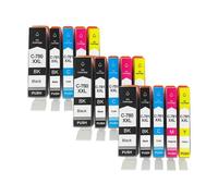 DEFIYAN Compatible Ink Cartridge Compatible With PGI-780 CLI-781 Compatible With TR8570 TS9170 TS7180 TS707 TS8370 TS6370 TS9570(5Color 3set)