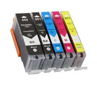 DEFIYAN Compatible Ink Cartridge Compatible With PGI-850 CLI-851 Compatible With MG5480 MG6380 MG6400 MG7180 IP7280 MX728 MX928 IP8780 Printers(5 COLOR)
