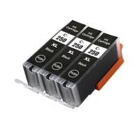 DEFIYAN Compatible Ink Cartridge Compatible With PGI250 CLI251 MG5420 MG5422 MG5520 MG5522 MG6420 IP7220 MX722 MX922 IX6820(3PCS BLACK)