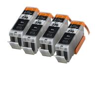DEFIYAN Compatible Ink Cartridge Compatible With PGI270 CLI271 Suitable Compatible With MG5720 MG5721 MG6820 MG6821 MG6822 MG7720 Printers(4PCS 270 BLACK)