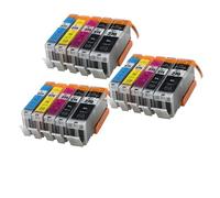 DEFIYAN Compatible Ink Cartridge Compatible With PGI270 CLI271 Suitable Compatible With MG5720 MG5721 MG6820 MG6821 MG6822 MG7720 Printers(3SETS (15PCS))