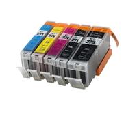 DEFIYAN Compatible Ink Cartridge Compatible With PGI270 CLI271 Suitable Compatible With MG5720 MG5721 MG6820 MG6821 MG6822 MG7720 Printers(1SET (5PCS))