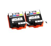 DEFIYAN Compatible Ink Cartridge Compatible With PictureMate PM-525 T3760 T376 E376 E-376 Inkjet Cartridge(2PCS T376)