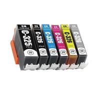 DEFIYAN Compatible Ink Cartridge Compatible With Printers Pgi325 Pgi326 BCI-325 BCI-326 Compatible With MG6130 MG6230 MG8130 MG8230 IX6530(1 SET (6 PCS))