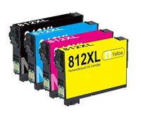 DEFIYAN Compatible Ink Cartridge Compatible With Pro WF7820 WF7840 WF7310 EC C7000 Printers T812 XL Ink(4PK-1BK1C1M1Y)