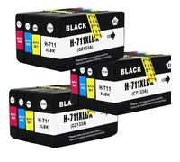 DEFIYAN Compatible Ink Cartridge Compatible With T120 T520 Printers Replacement Compatible With 711 711XL(3SET)