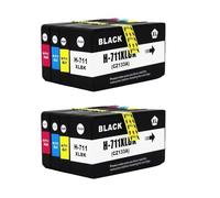 DEFIYAN Compatible Ink Cartridge Compatible With T120 T520 Printers Replacement Compatible With 711 711XL(2SET)