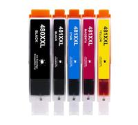 DEFIYAN Compatible Ink Cartridge Compatible With TS8140 TS8240 TS9140 TS8340 PGI-480 CLI-481 480 481 480XL 481XL(1BK 1PBK 1C 1M 1Y)