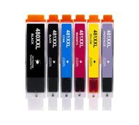 DEFIYAN Compatible Ink Cartridge Compatible With TS8140 TS8240 TS9140 TS8340 PGI-480 CLI-481 480 481 480XL 481XL(6PK 1SET)