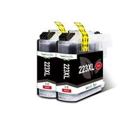 DEFIYAN Compatible Ink Cartridge LC223 223XL Compatible With Printers DCPJ562DW J4120DW MFCJ480DW J680DW J880DW J4620DW J5720DW(2PCS BLACK)