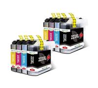 DEFIYAN Compatible Ink Cartridge LC223 223XL Compatible With Printers DCPJ562DW J4120DW MFCJ480DW J680DW J880DW J4620DW J5720DW(8PCS (2SET))